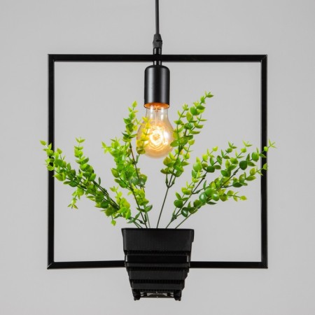 Lamp Bayerlux "Square" Black 1x40W E27 12x34x48 cm-2