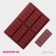 Chocolate form "Tiles", silicone, 26 × 17 × 1.5 cm, 6 cells (11.3 × 4.4 cm), brown color