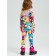 Thermal complex for girls: trousers, sweatshirt, height 110 cm