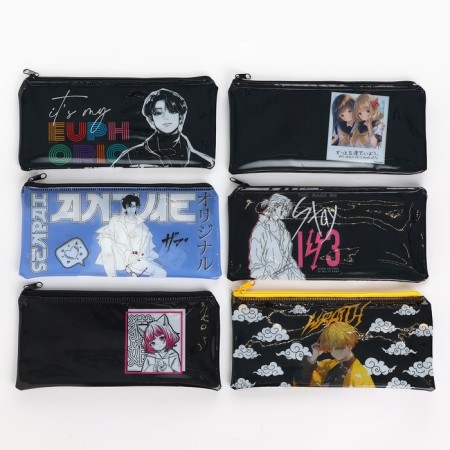 Penal school soft flat 9.5 x 20.5 PVC “September 1: Anime” mix-1