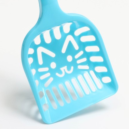 Figure scoop "Cat" with an ergonomic pen, 28 x 10 cm, blue-3