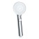 Shower watering can Lemark LM0818CW, manual, round, 90 x 245 mm, 4 functions, chrome/white
