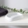 Tule soap dish, 12.5 × 9.1 × 2.6 cm, color is light gray
