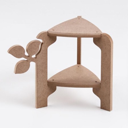 Standing Column for Flower Flower Flora 21x27x25 cm, unpainted (for decoration)