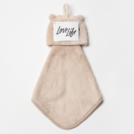 Lovelife hand towel "Bear", 39x21 cm, 100% PE, microfiber 280 g/m2-4