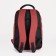 A backpack with a zipper, "saxi", outer pocket, red color