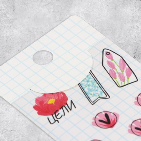 Paper stickers on the “Notebook” substrate, for a diary of 6 × 21 cm-2