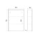 Viant mirror "Cuba 50" 160x500x700 mm, right/left, without light