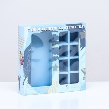 Box for 8 sweets + chocolate, with a window, 