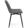Stool on a chelsea metal -steamer spinning, metal/velor, black/gray 49x55x84 cm
