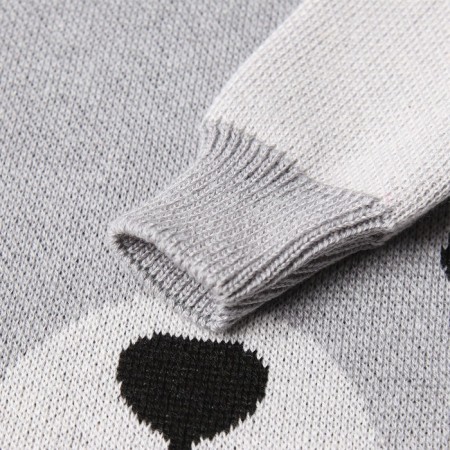 Knit Knit Kroshka I am "muzzle", height 80-86 cm, gray-2