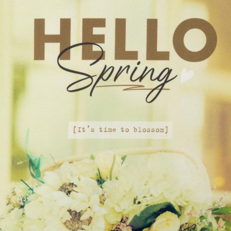 Set of Gift "Hello Spring" towel 40x73cm, spatula-3