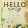 Set of Gift "Hello Spring" towel 40x73cm, spatula