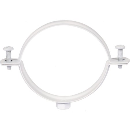 Элемент дымохода ROMMER RCA-0080-020111, крепление к стене, d=80 мм, металл, белое-4