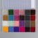 Glass beads 12/0 in the box "Bright" 24 colors 19x13.5x1.8 cm