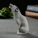 Souvenir "Wolf sitting, howl" 10.2cm