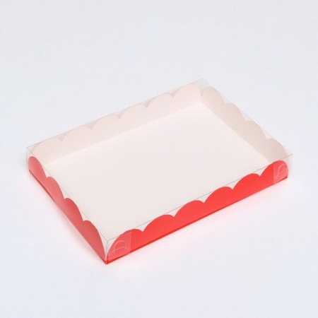 Box for cookies, red, 22 x 15 x 3 cm
