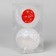 Set of balls plastic D-8 cm, 2 pcs "Winter Lights" White