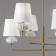 Suspended lamp Freya FR2029PL-06BS Ceramics, 680x680 mm, E14, 6x40W, brass color