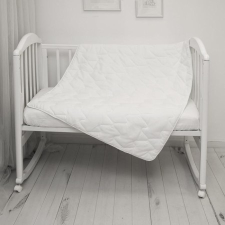 The blanket is quilted, size 105x140 cm, swan fluff-1