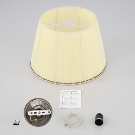 Suspended Citilux “Vienna” CL402033, 42x42x35 cm, 1x75W, E27, brown color-7