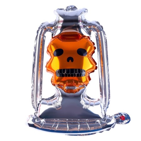Foil ball-Stracker 20 "Lamp with a skull", under the air