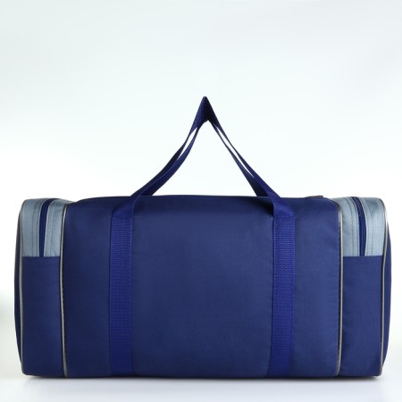 Sports bag with lightning, 3 pockets, long belt, black/blue color-1