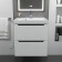 Tumbling under the Uperwood Tanos sink, suspended, 50 cm, white, graphite