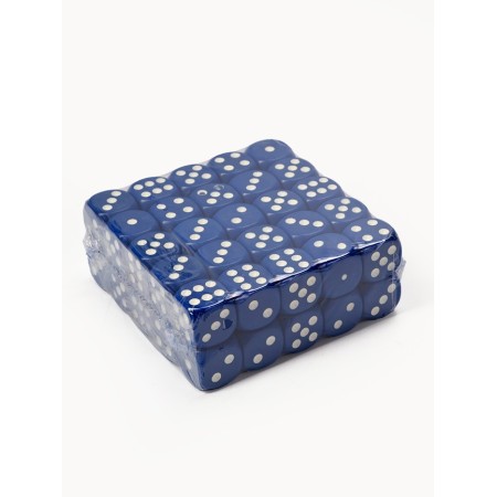 Playing bones, 1.6 x 1.6 cm, set 50 pcs, blue-1