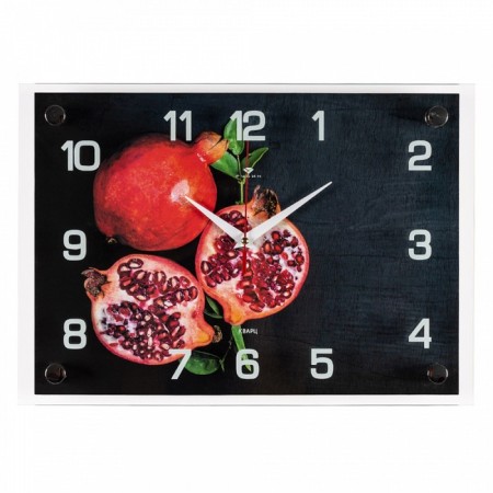 Watching clock, interior "juicy grenade", 25 x 35 cm, silent