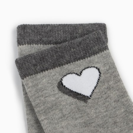 Children's socks, color gray melange, size 20 (31-33)-2
