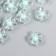 Plastic beads "Flower with green middle" Gloss 20 grams 0.6x1.2x1.2 cm