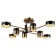 LED LED GerHort G61420/8BRS+MBK MBK+BRS, 8XLED, 22x78x78 cm, bronze color