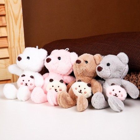 Soft toy "Bear", 11 cm, Mix color-3