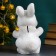 Piggy bank "joyful hare" gray, 21cm