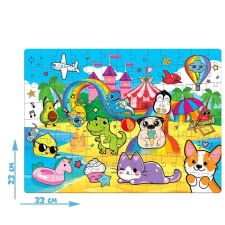 Puzzle "Funny stickers", 104 elements-1