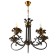 Madfi chandelier 5he14 40W black and gold 55x70x55 cm Bayerlux