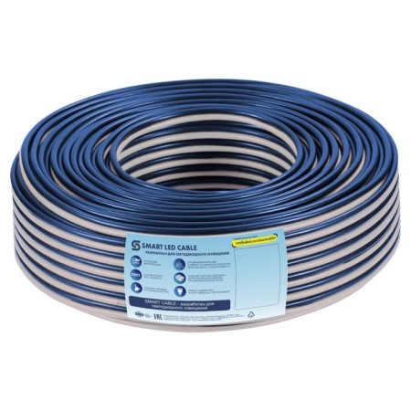 Cable "Master of current" SLC SWC (NT), section 2x0.75 mm2, 20 m, white-blue