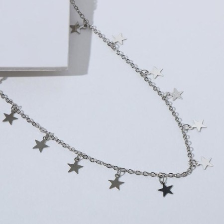 Metallica chocker stars, silver color, l = 30