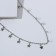 Metallica chocker stars, silver color, l = 30