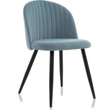 STULL OF A GABI Metal Carcass 1 Metal/velor, Black/Blue 50x53x79 cm