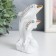 Souvenir Ceramics "Two White Dolphin on the Wave" Rhinestones 12 cm