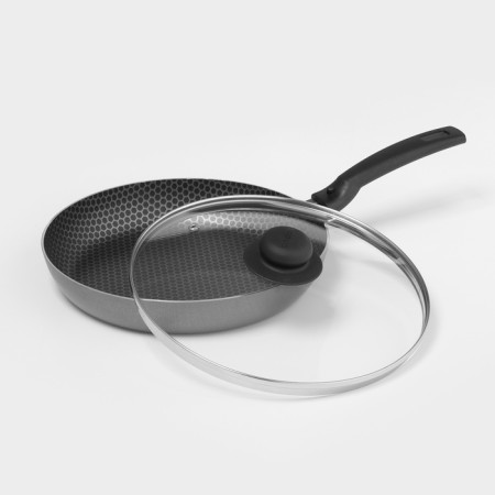 Pan -Discovery, d = 26 cm, glass cover, removable handle, anti -stick coating-1