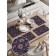A set of napkins for setting the eastern mood table, rectangular, rounded edges, size 30x46 cm, 4 pcs