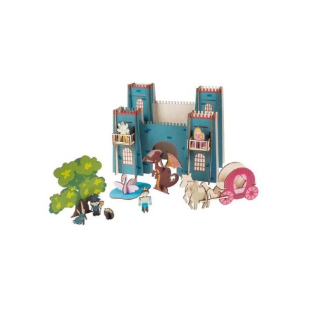 The team of wooden model "Princess Castle"