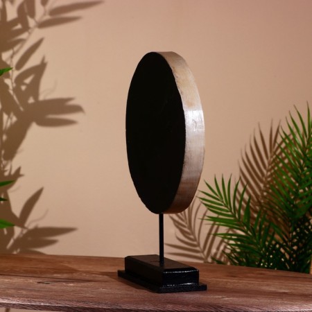 Decor "Circle" on a stand, Albezia 30x9x42 cm-4