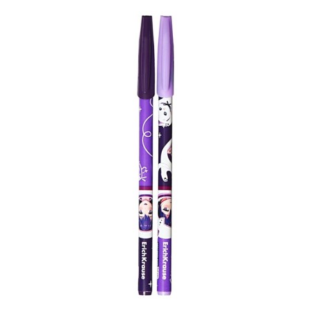 A set of ballpoint pens 4 pcs, erichkrause, "neo Stick Space Anime" node 0.7 mm color blue blue-3