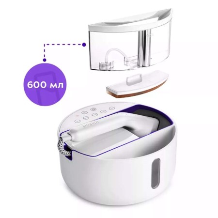 KitFort KT-9110-1, manual, 2180 watts, 600 ml, 45 g/min, cord 1.7 m, white-violet.-5