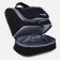 Cosmetic bag, 2 parts on zippers, black color