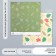Scrapbooking paper bilateral "leaves" density 180 g 15.5x17 cm